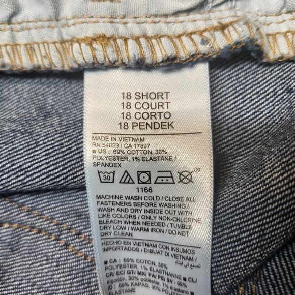 Old Navy Jeans Womens 18 Blue Wow Boot Cut Distressed Denim Stretch - Picture 4 of 10